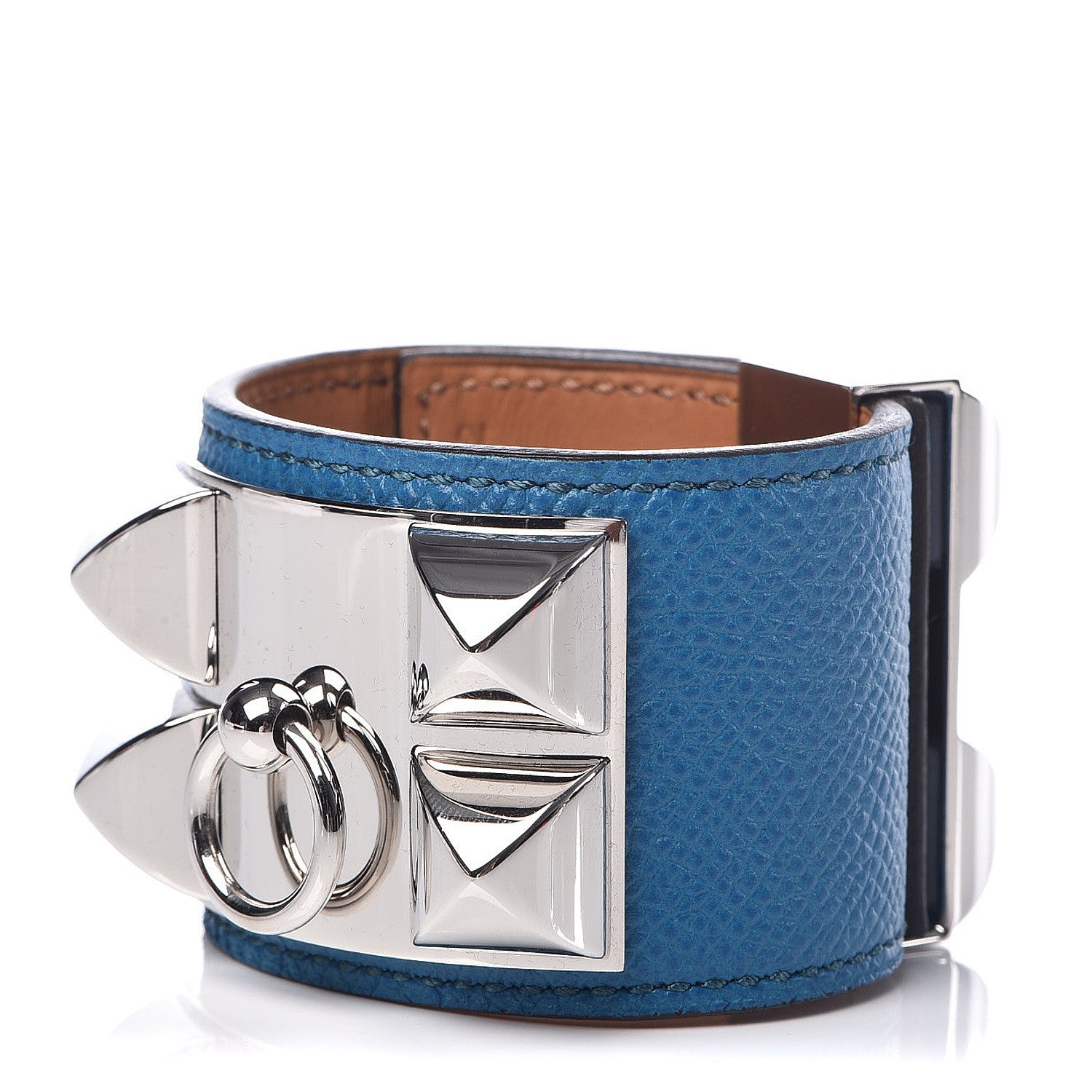 Hermes Epsom Collier de Chien CDC Bracelet XS Bleu Izmir 1 of 6