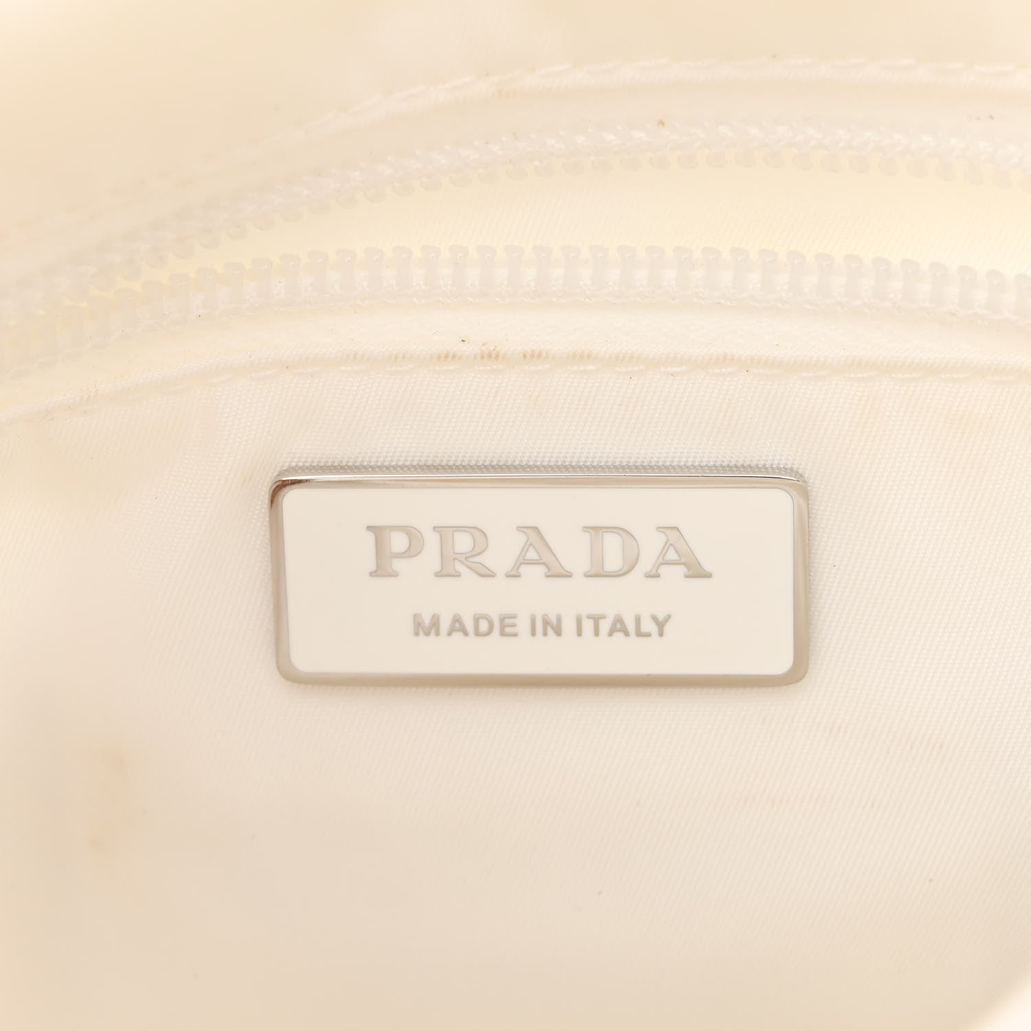 Prada Re-Nylon Vitello Padded Small Flap Shoulder Bag White 6 of 13