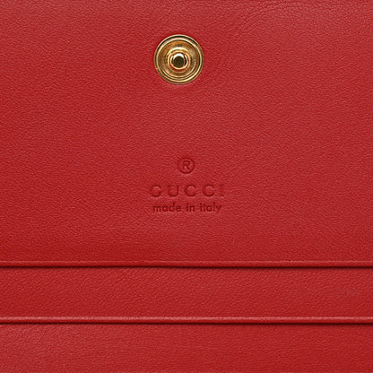 Gucci GG Supreme Monogram Blooms Card Case Beige Blue Navy Hibiscus Red 7 of 12