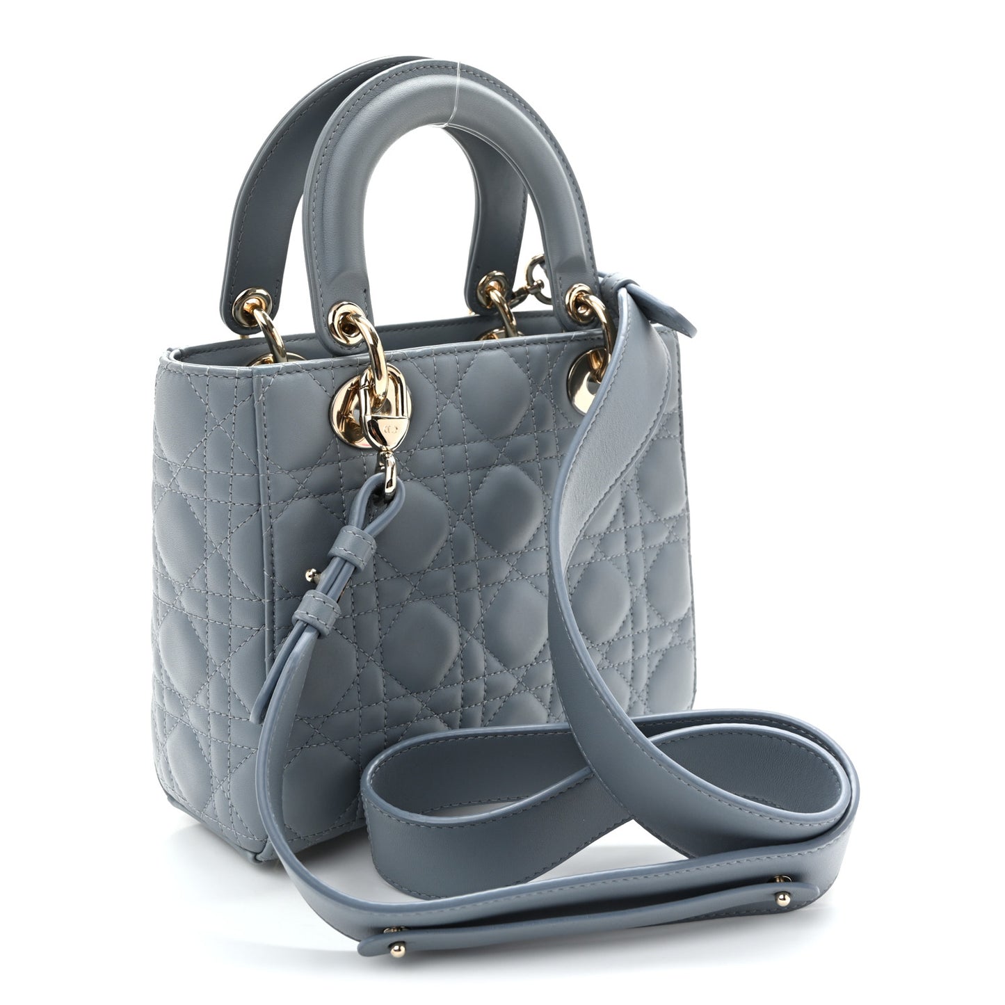 Lambskin Cannage Small My ABCDior Lady Dior Cloud Blue
