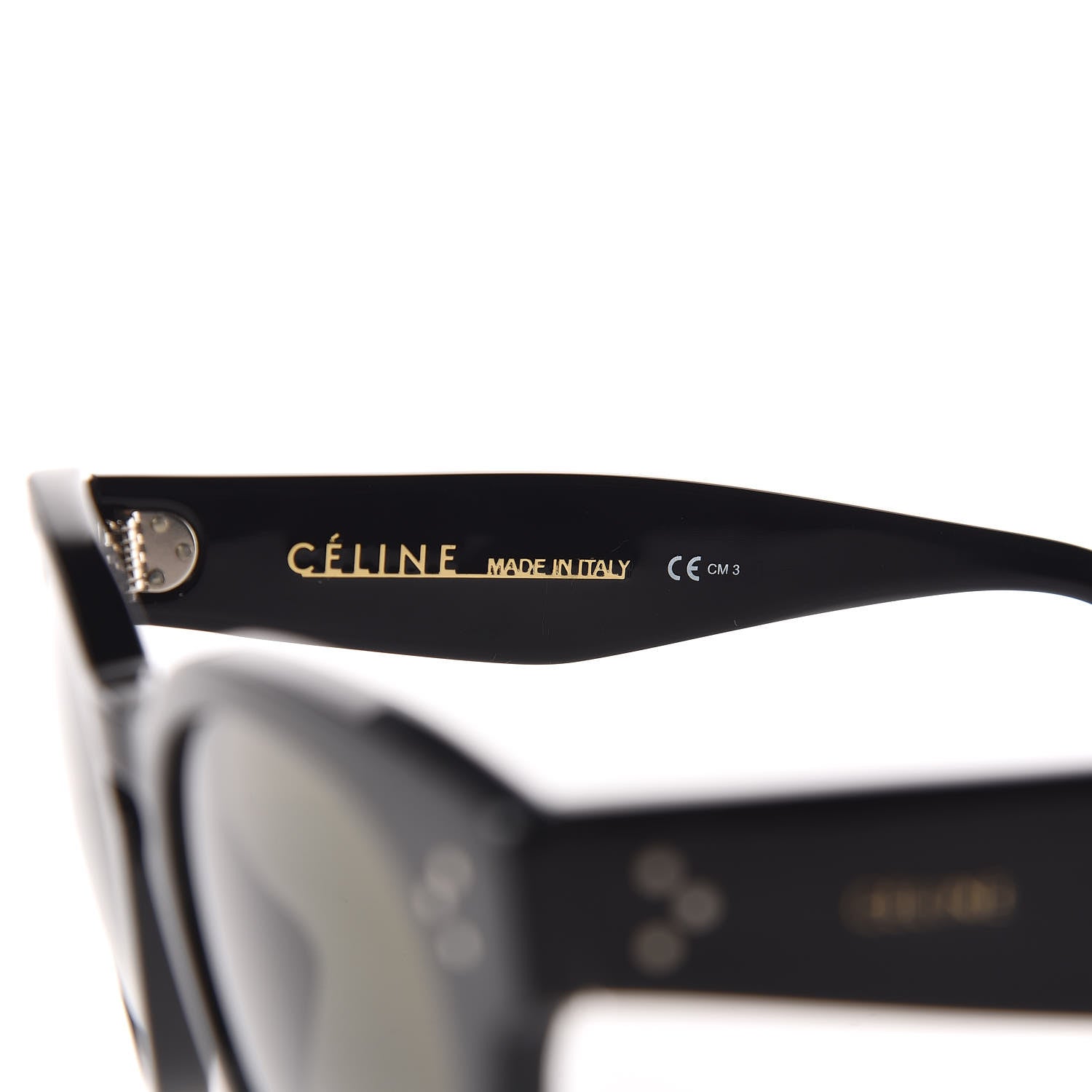 Celine Thin Preppy Sunglasses CL 41049/S Black 6 of 8