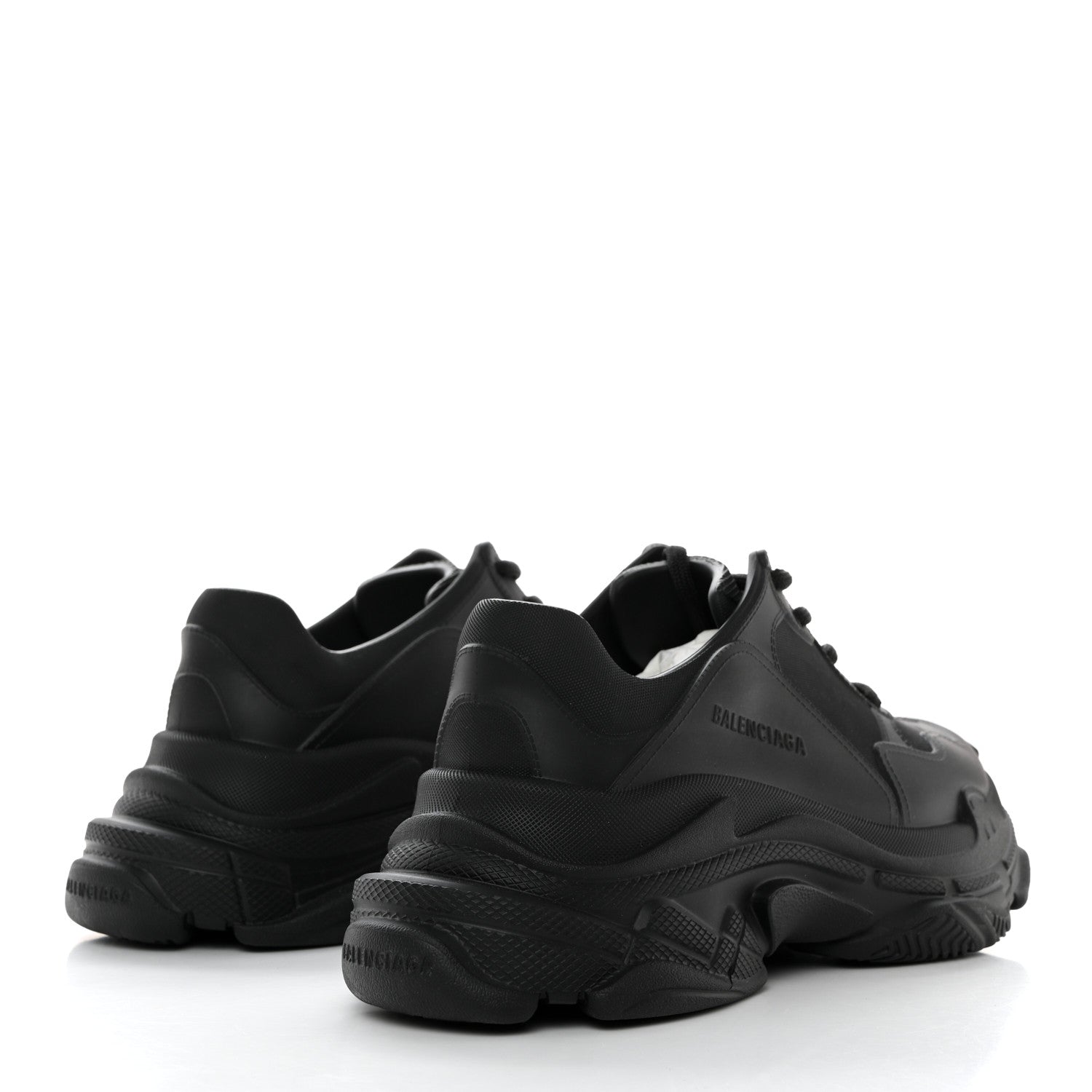 Balenciaga EVA Molded Mens Triple S Sneakers 40 Black 4 of 9