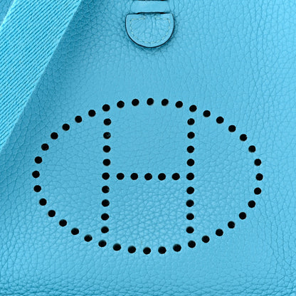 Hermes Taurillon Clemence Evelyne TPM Bleu du Nord 8 of 10