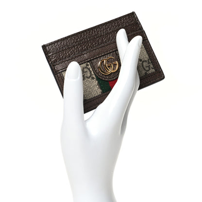 Gucci GG Supreme Monogram Ophidia Card Holder Brown 2 of 10