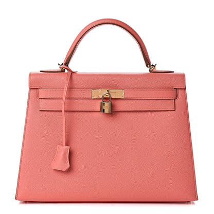 Hermes Epsom Kelly Sellier 32 Flamingo 1 of 16