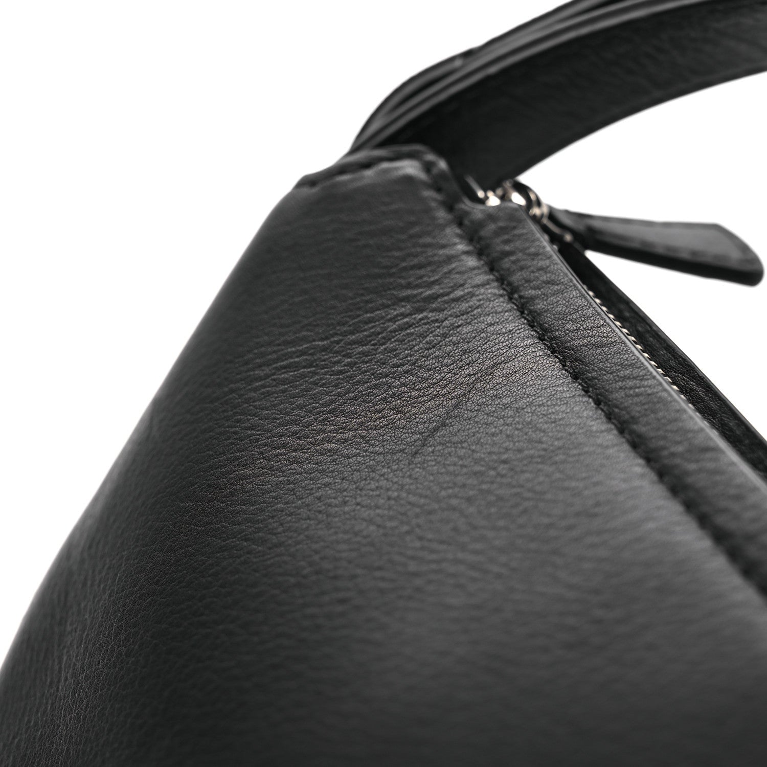 The Row Finely Grained Calfskin Jouvette Bag Black 11 of 11