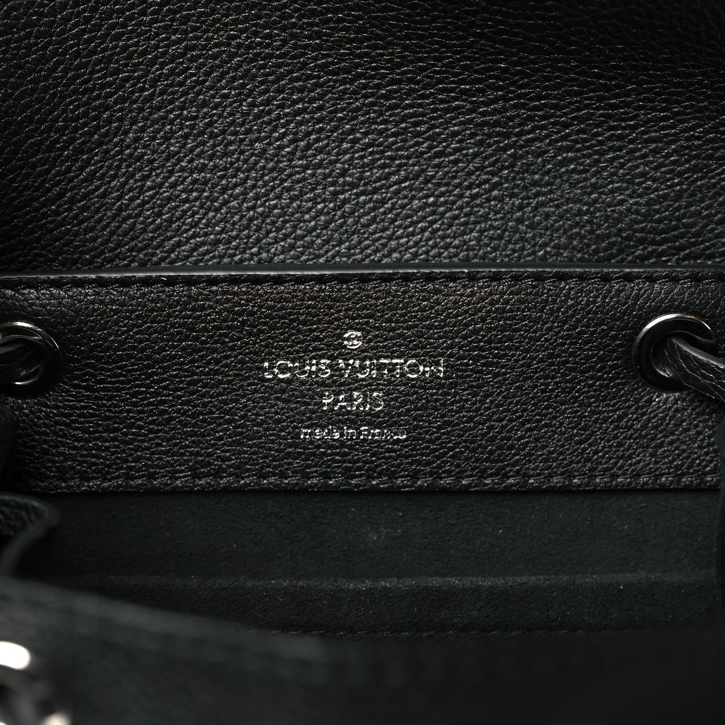 Calfskin Lockme Backpack Black