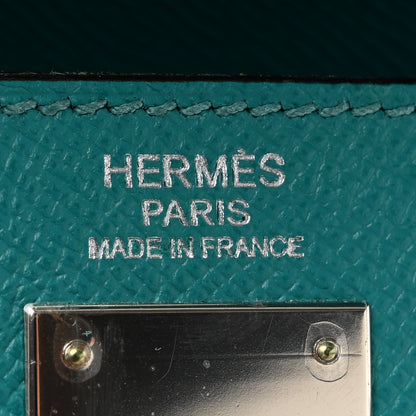 Hermes Epsom Kelly Sellier 32 Bleu Paon 6 of 13