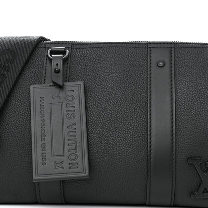 Louis Vuitton Grained Calfskin Aerogram City Keepall Black 6 of 8