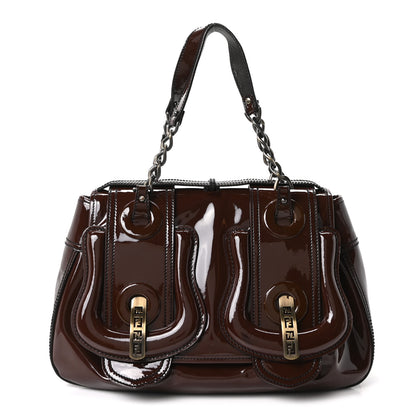 Fendi Patent B Bag Osso Marrone 1 of 9