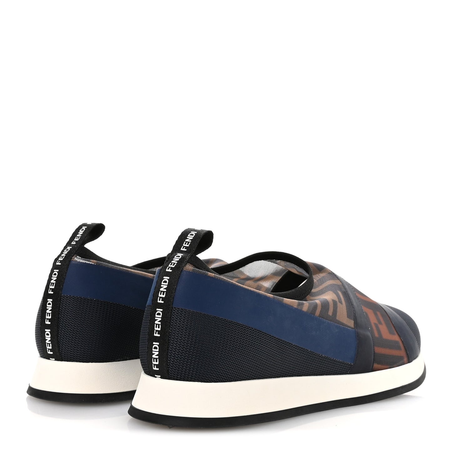 Technical Mesh FF Sneakers 38.5 Tobacco Navy