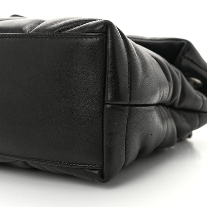 Saint Laurent Lambskin Quilted Small Loulou Puffer Monogram Chain Satchel Black 10 of 10