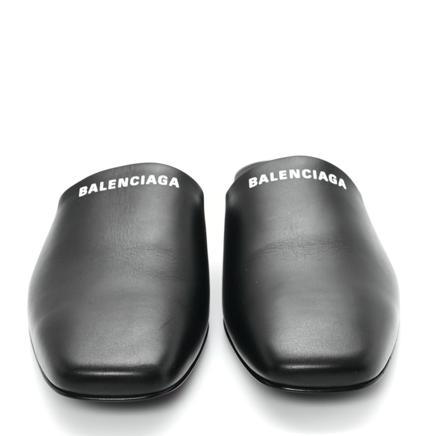 Soft Calfskin Flat Cosy BB Mule Slides 37.5 Black
