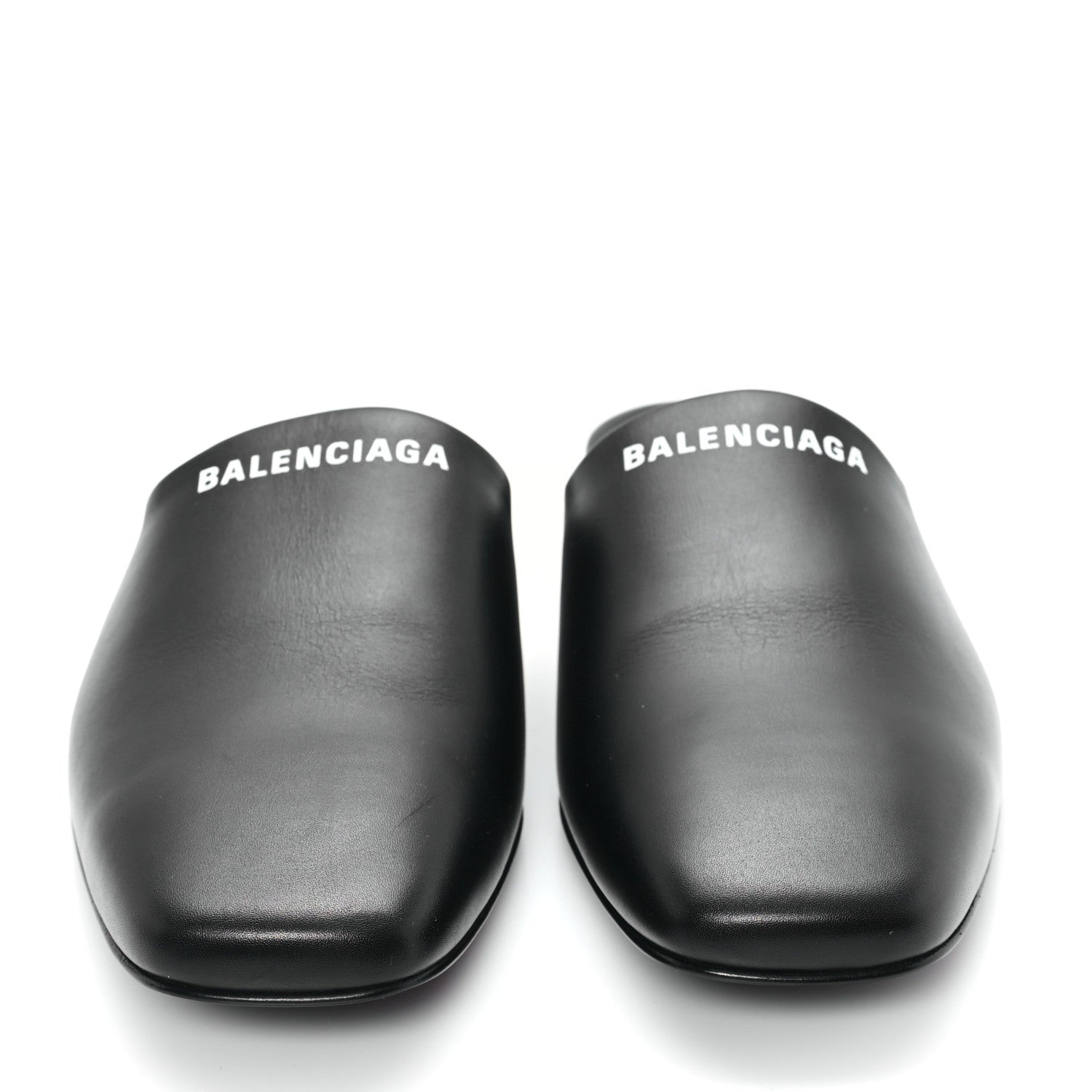 Balenciaga Soft Calfskin Flat Cosy BB Mule Slides 37.5 Black 3 of 10
