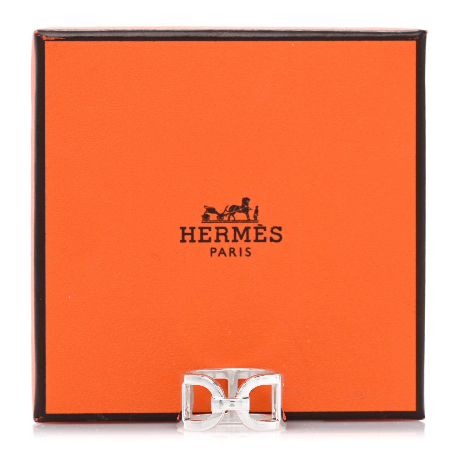 Hermes Sterling Silver MM Ever Chaine d'Ancre Ring 55 7.25 4 of 4