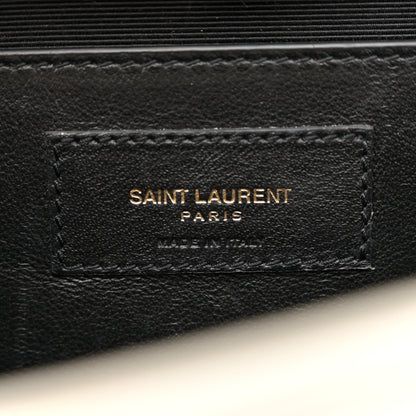 Saint Laurent Grain De Poudre Calfskin Medium Classic Monogram Kate Tassel Satchel Crema Soft 6 of 15