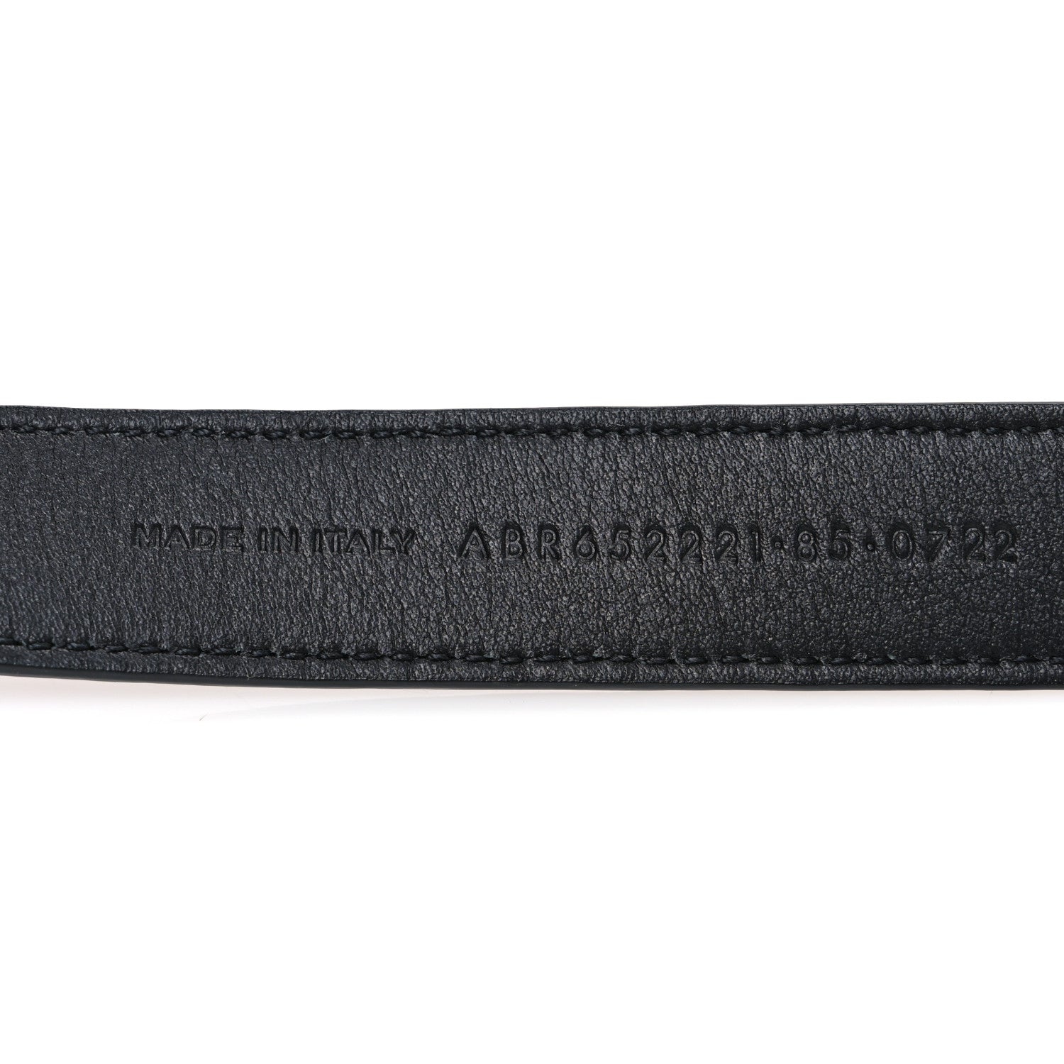 Saint Laurent Patent Calfskin Snakeskin Embossed 20mm Cintura Belt 85 34 Black 6 of 6