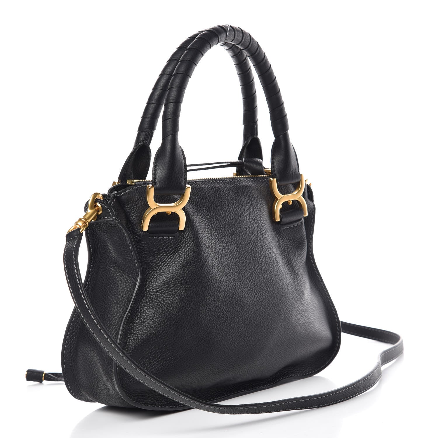 Chloe Calfskin Small Marcie Satchel Black 3 of 9