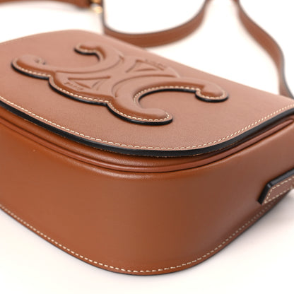 Celine Smooth Calfskin Cuir Triomphe Folco Crossbody Bag Tan 10 of 10