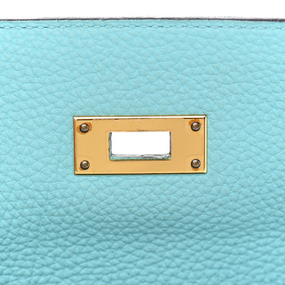 Hermes Togo Kelly Retourne 32 Bleu Atoll 23 of 40