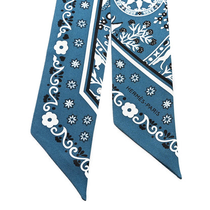 Hermes Silk Peuple Du Vent Bandana Twilly 2 of 4
