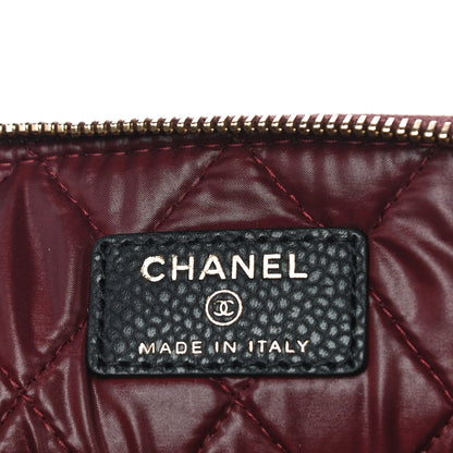 Chanel Caviar Quilted Medium Cosmetic Case Black 6 of 10