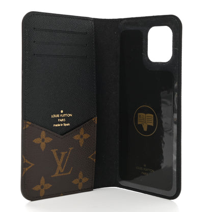 Louis Vuitton Monogram iPhone 11 Folio Case Black 5 of 6