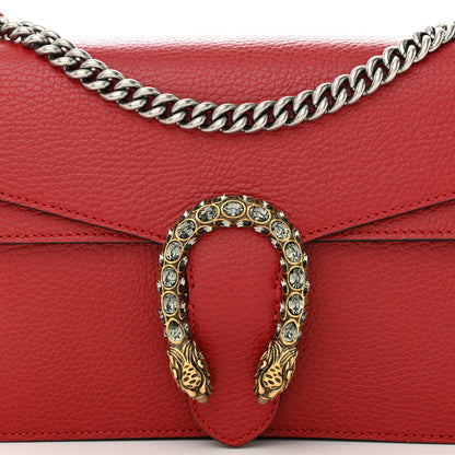 Gucci Dollar Calfskin Swarovski Crystal Small Dionysus Shoulder Bag Hibiscus Red 9 of 11