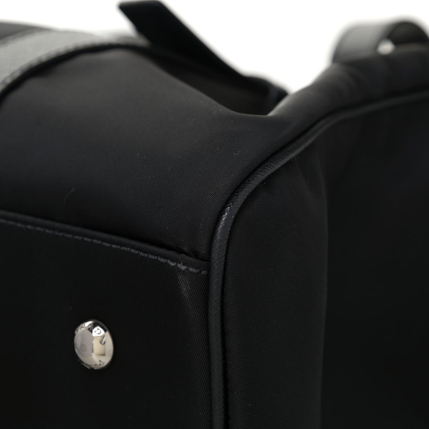 Tessuto Nylon Saffiano Pet Carrier Black