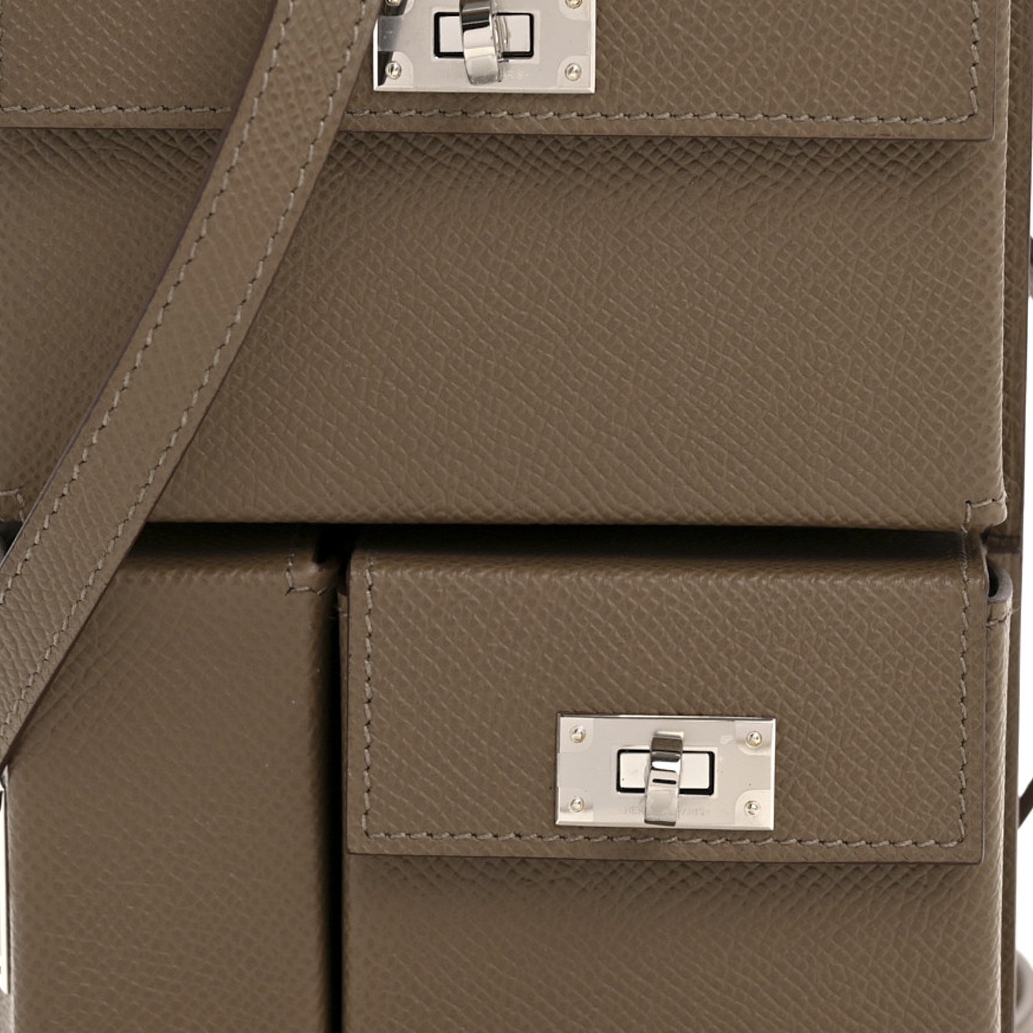 Hermes Epsom Kelly Multi Pocket Pochette To Go Etoupe 8 of 11