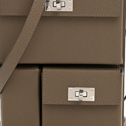 Hermes Epsom Kelly Multi Pocket Pochette To Go Etoupe 8 of 11