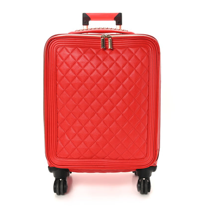 Chanel Calfskin Quilted Coco Case Trolley Red 1 of 9