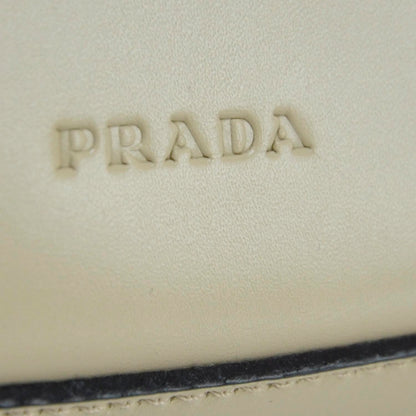 Prada Smooth Leather Shoulder Bag Beige 8 of 12