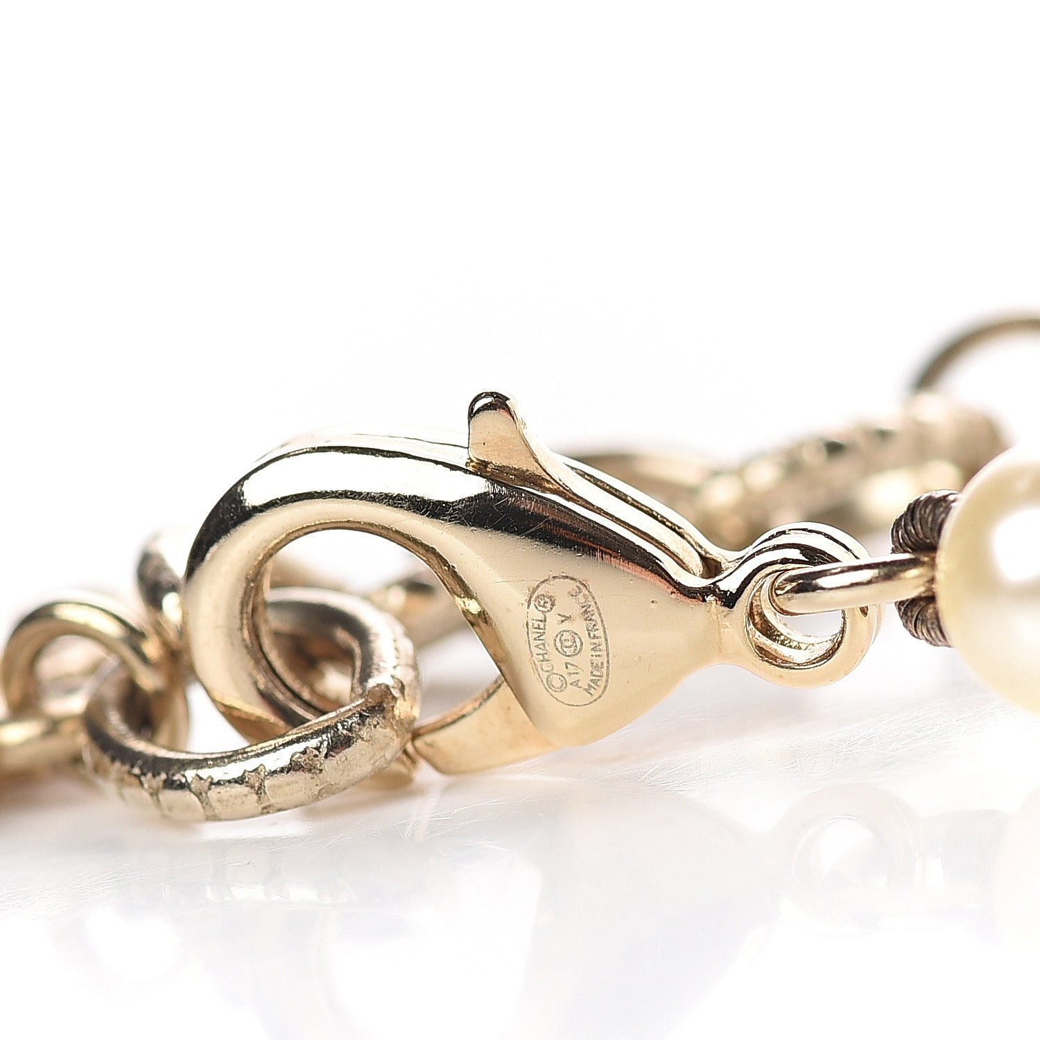 Chanel Pearl CC Bracelet Gold 3 of 4