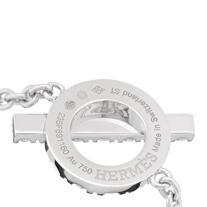 Hermes 18K White Gold Diamond Finesse Bracelet ST 3 of 4
