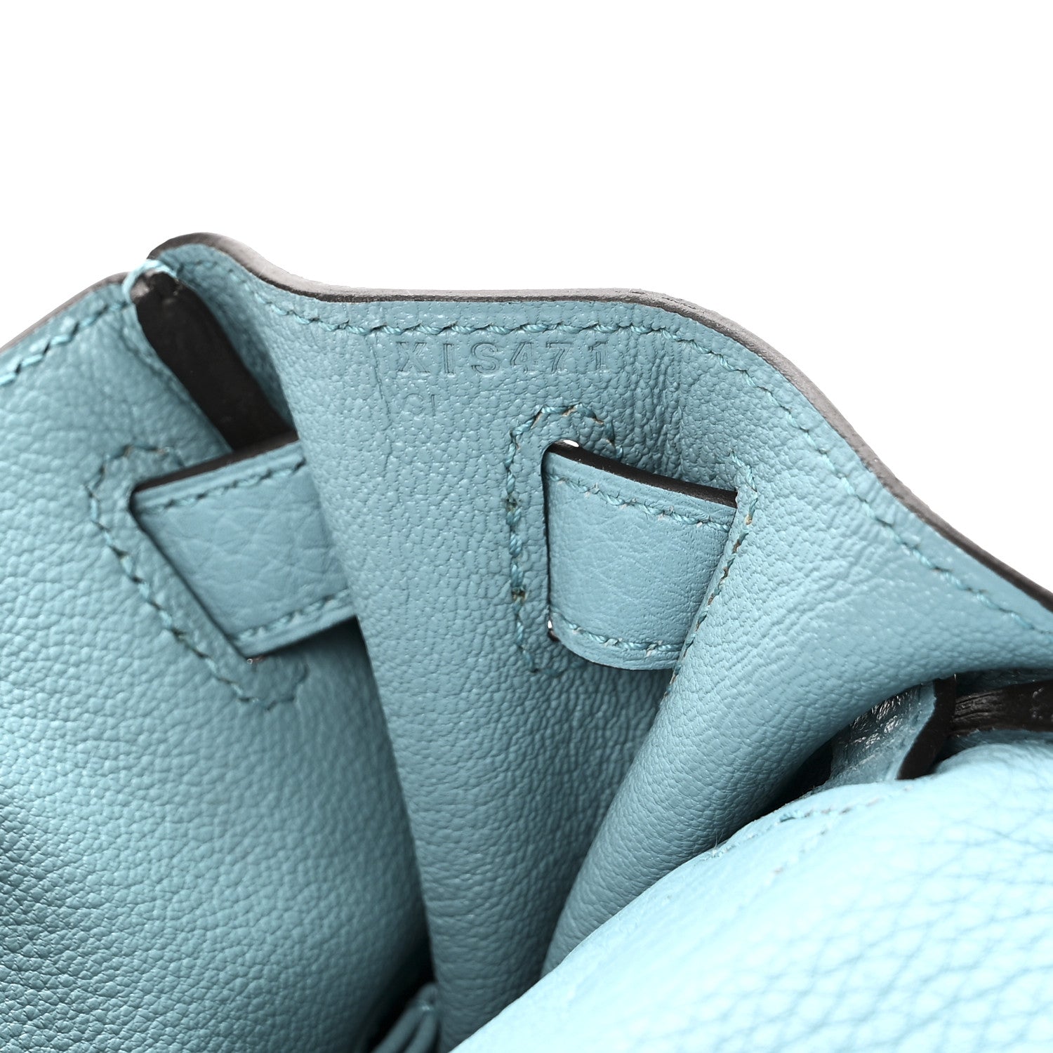 Hermes Taurillon Clemence Kelly Retourne 28 Turquoise 7 of 10