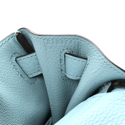 Hermes Taurillon Clemence Kelly Retourne 28 Turquoise 7 of 10
