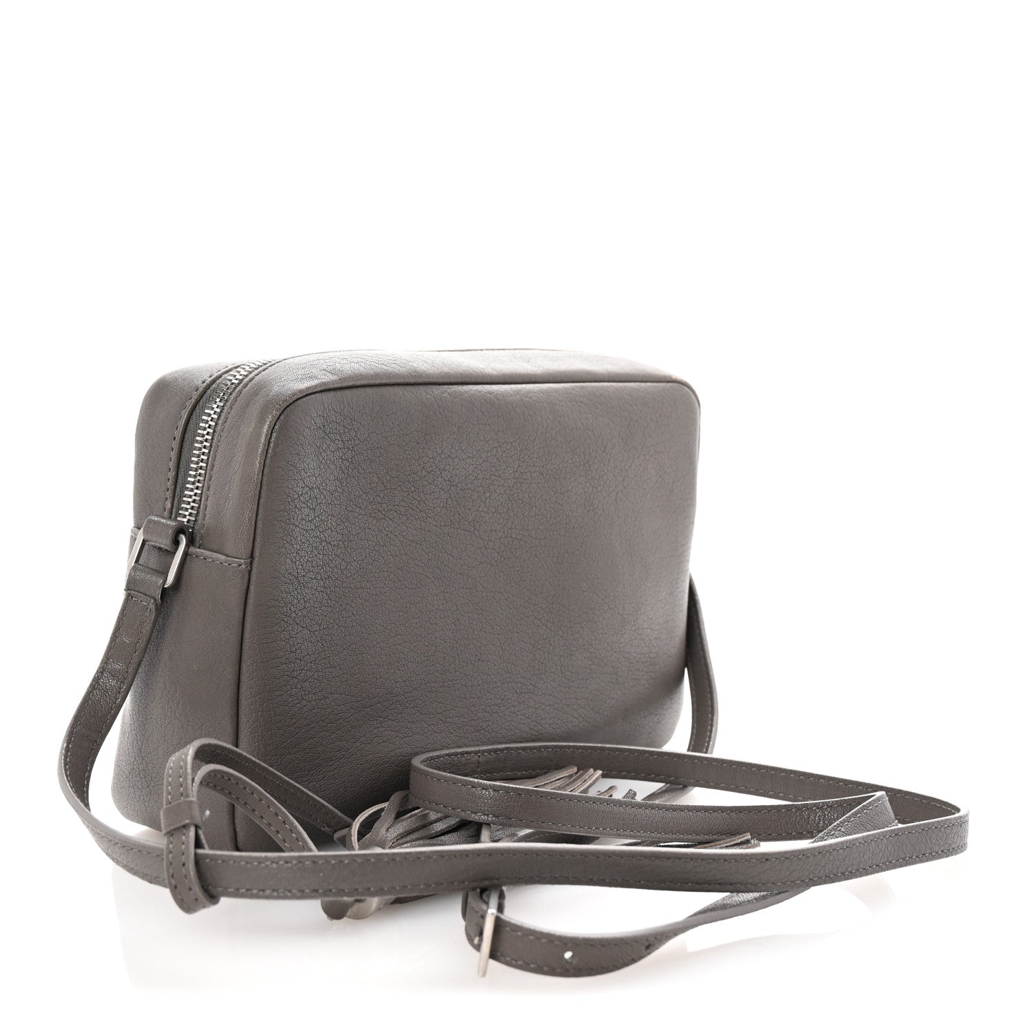 Saint Laurent Lambskin Monogram Small Lou Camera Bag Fog 3 of 9