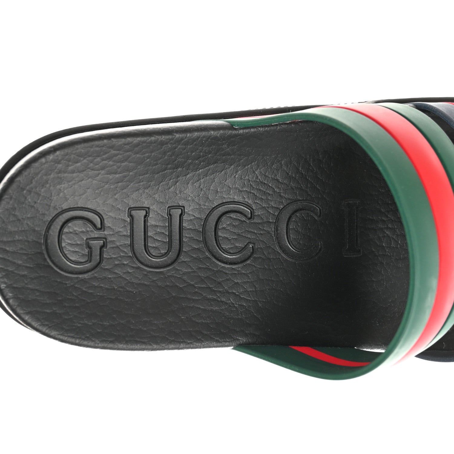 Gucci Rubber Web Mens Slide Sandals 9 Green Red 7 of 8