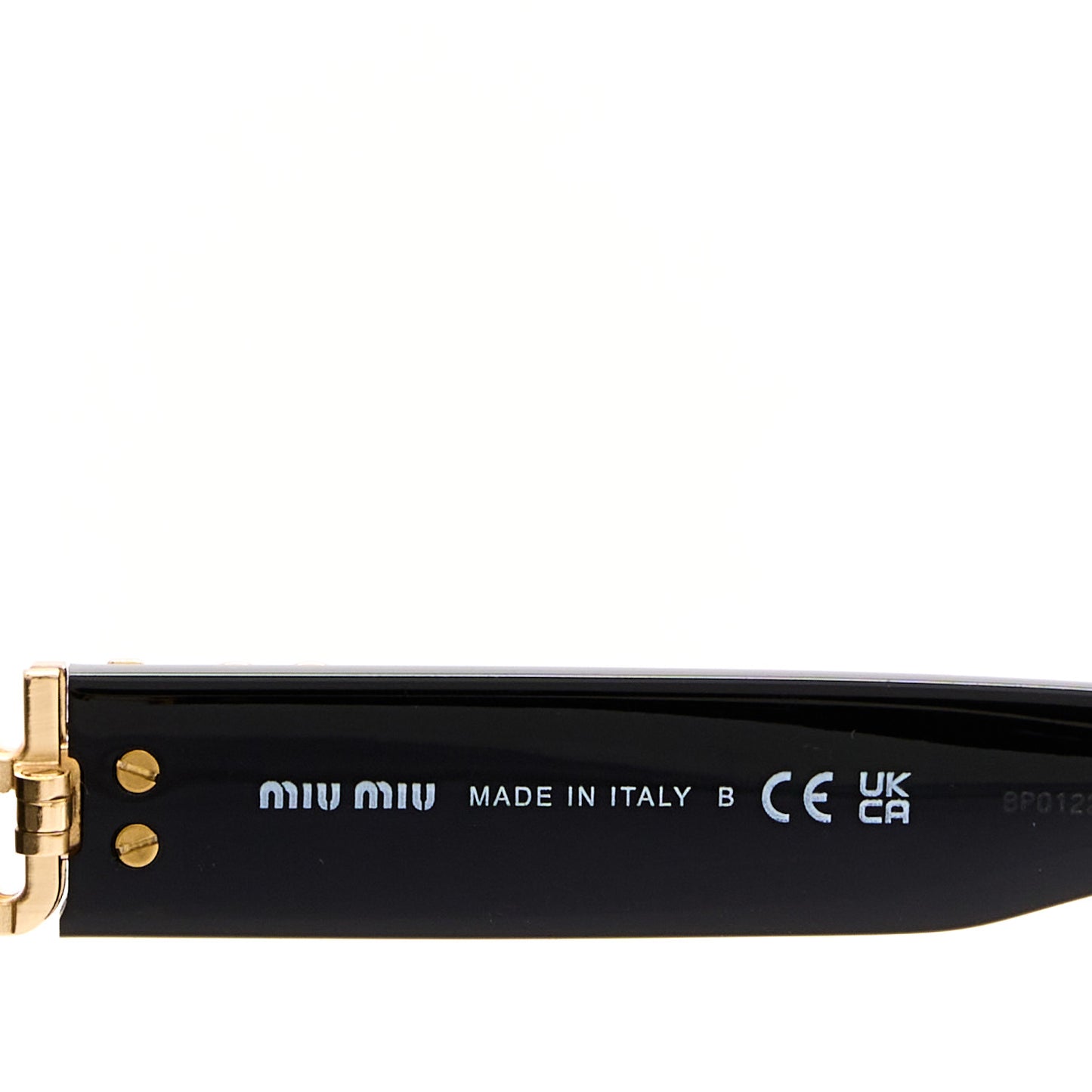 Acetate Rectangle Sunglasses SMU 08Z Black