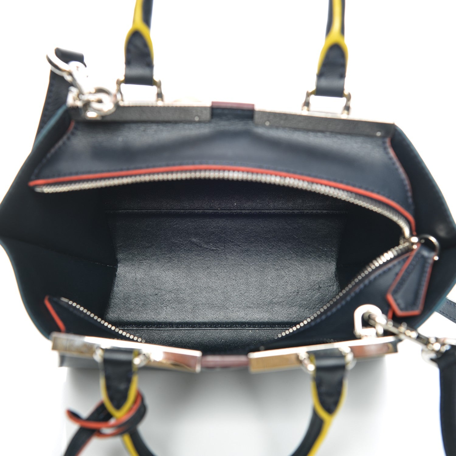 Fendi Vitello Dolce Mini 3jours Tote Blue Notte 8 of 8