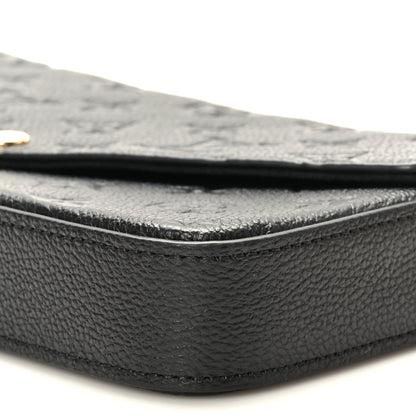 Louis Vuitton Empreinte Pochette Felicie Chain Wallet Black 10 of 10