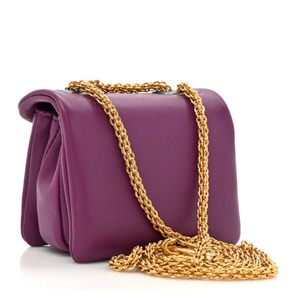 Valentino Garavani Nappa Micro One Stud Chain Bag Prune 2 of 10