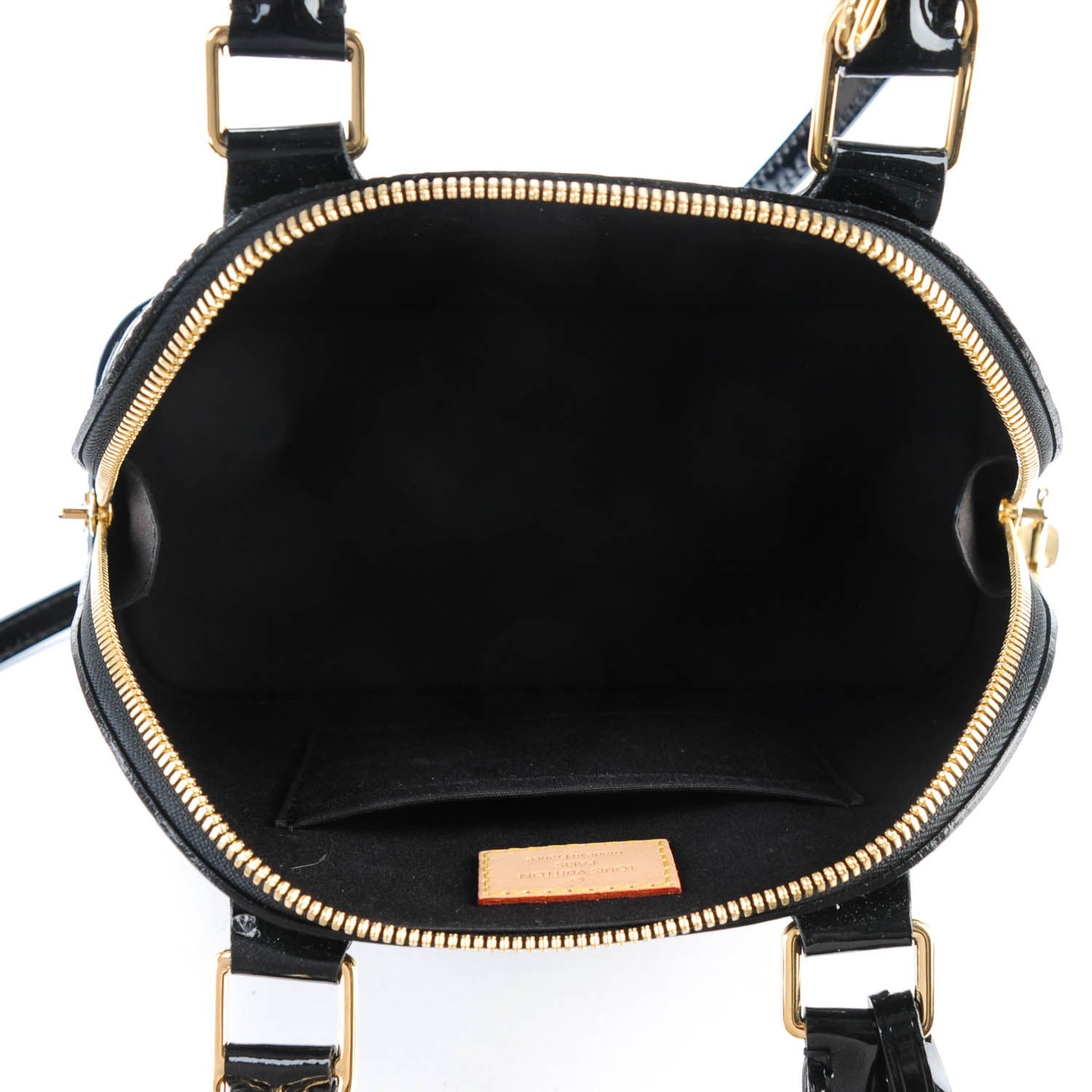 Louis Vuitton Vernis Alma BB Noir Magnetique 5 of 7