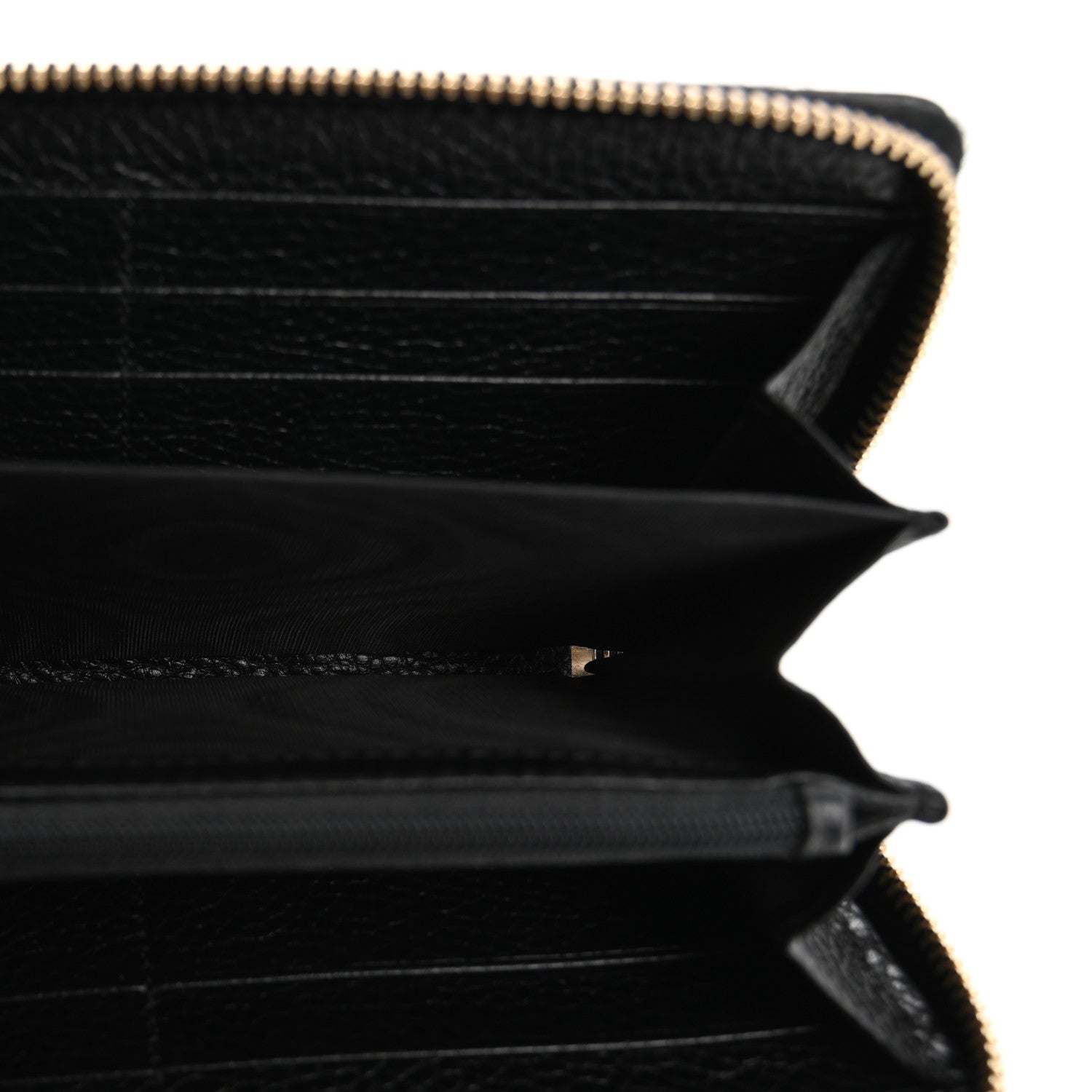 Gucci Pebbled Calfskin Soho Zip Around Wallet Black 5 of 8