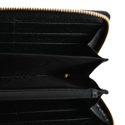 Gucci Pebbled Calfskin Soho Zip Around Wallet Black 5 of 8