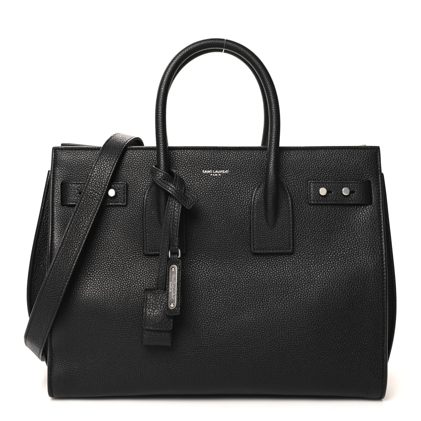 Grained Calfskin Small Supple Sac De Jour Black