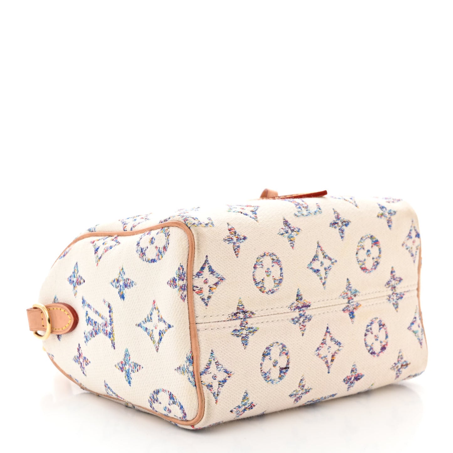 Monogram Jacquard Fabric Speedy Bandouliere 20 Multicolor Beige