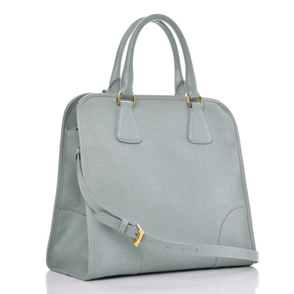 Prada Saffiano Lux Shopping Tote Lago 4 of 12