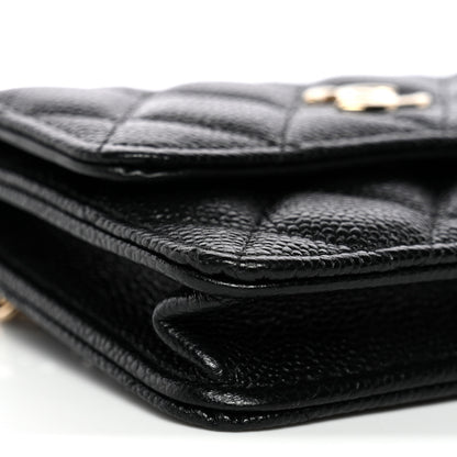 Chanel Caviar Quilted Bow Belt Bag Black 10 of 12
